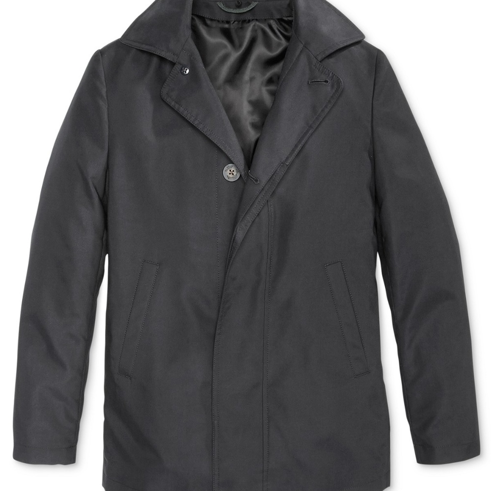 Big Boys Ralph Lauren Plain Button Coat Black